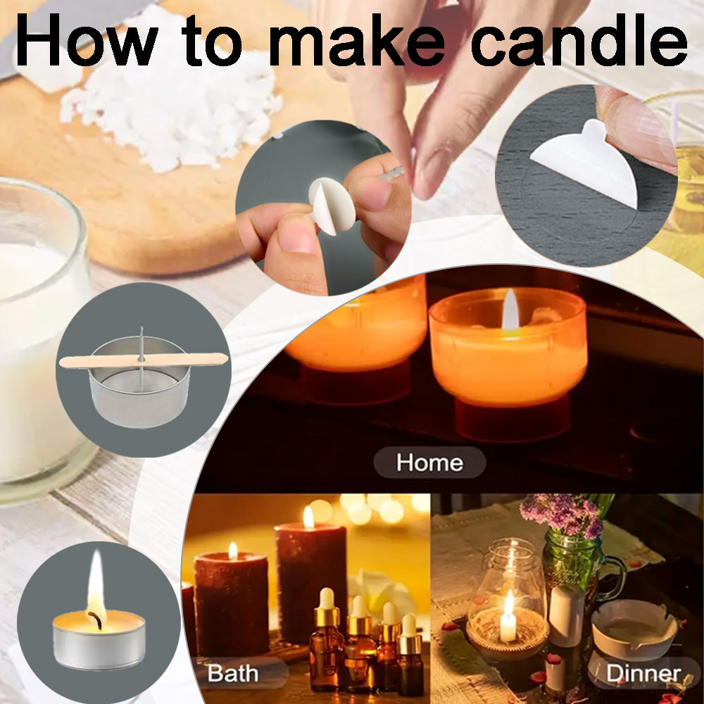 55 pz Fiore Candela Stoppino B - Candle Making Activity recensione e prezzo